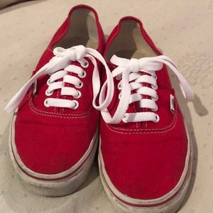 red van shoes